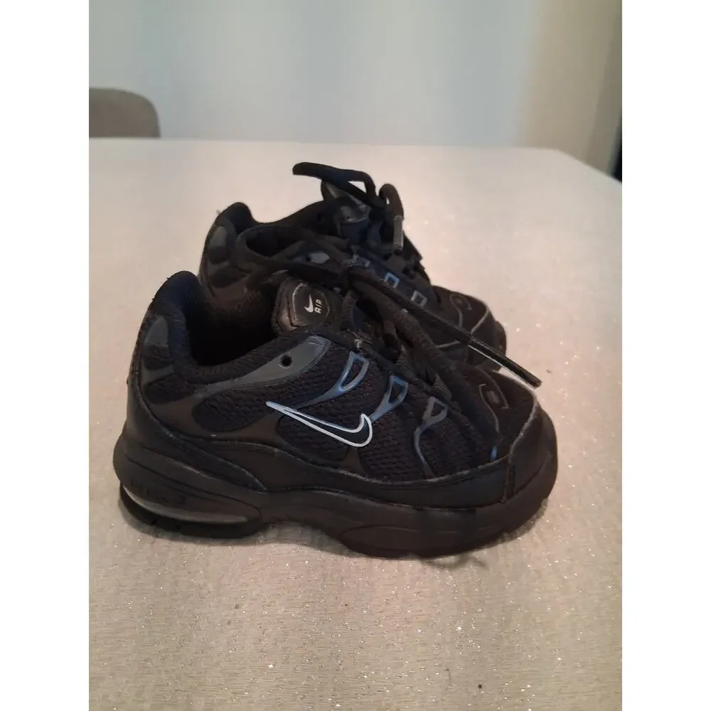 Nike Air Max Plus TD Black Pure Platinum 314730-053 Toddler Size 6C NO INSOLES